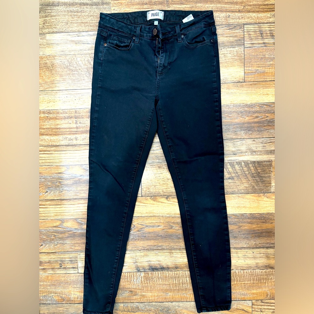 PAIGE Hoxton Ultra Skinny Black Womens Jeans- Size 28